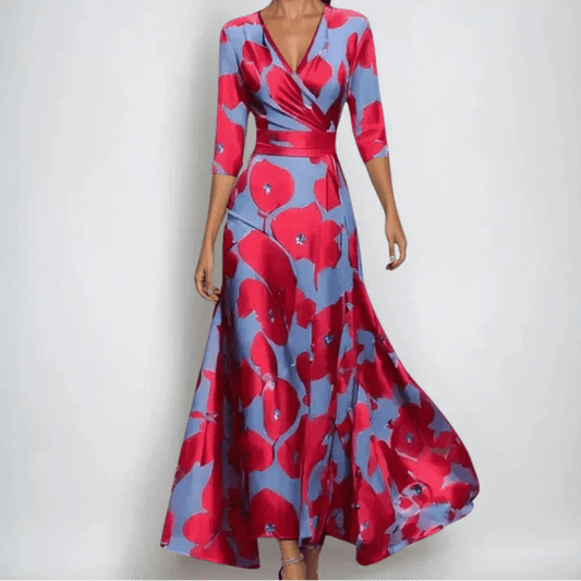 Robe Elégante à Imprimé Floral pour Femmes - Emilia Lane