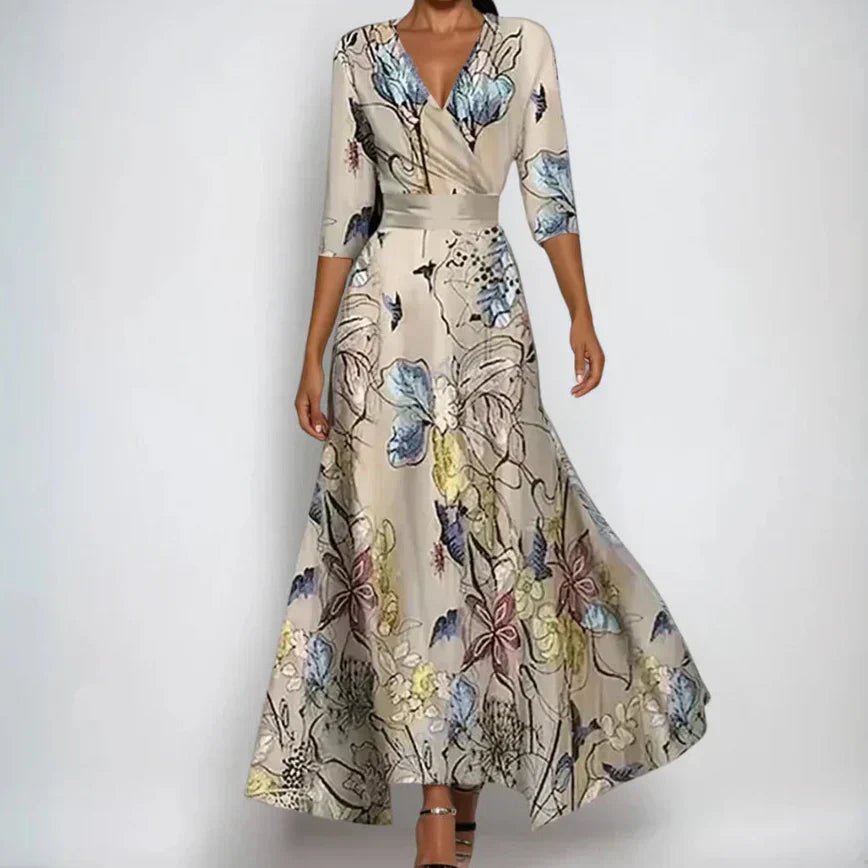 Robe Elégante à Imprimé Floral pour Femmes - Emilia Lane