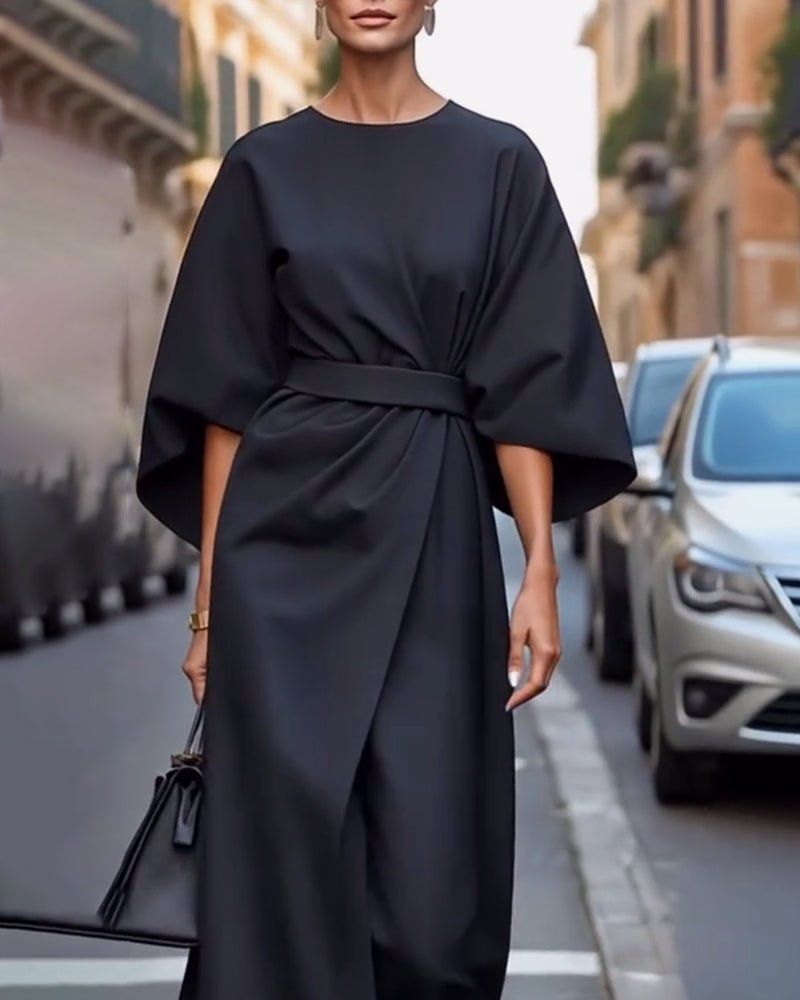 Robe Élégante à Manches Lanterne pour Femmes - Emilia Lane