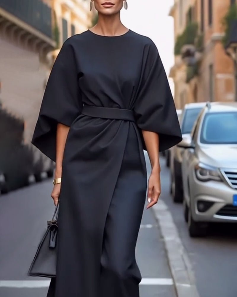 Robe Élégante à Manches Lanterne pour Femmes - Emilia Lane