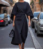 Robe Élégante à Manches Lanterne pour Femmes - Emilia Lane