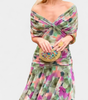 Robe Élégante Vert Foncé Col V Profond - Emilia Lane