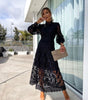 Robe en Dentelle avec Col Montant pour Femmes - Emilia Lane