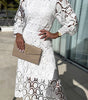 Robe en Dentelle avec Col Montant pour Femmes - Emilia Lane