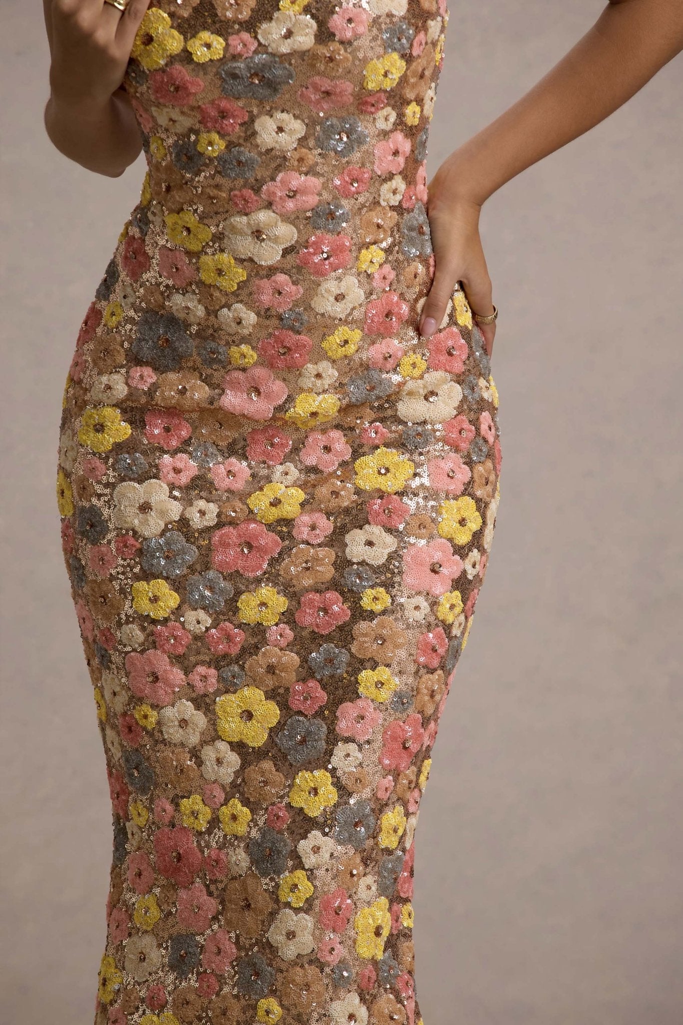 Robe Longue à Bretelles en Sequins pour Femmes - Emilia Lane
