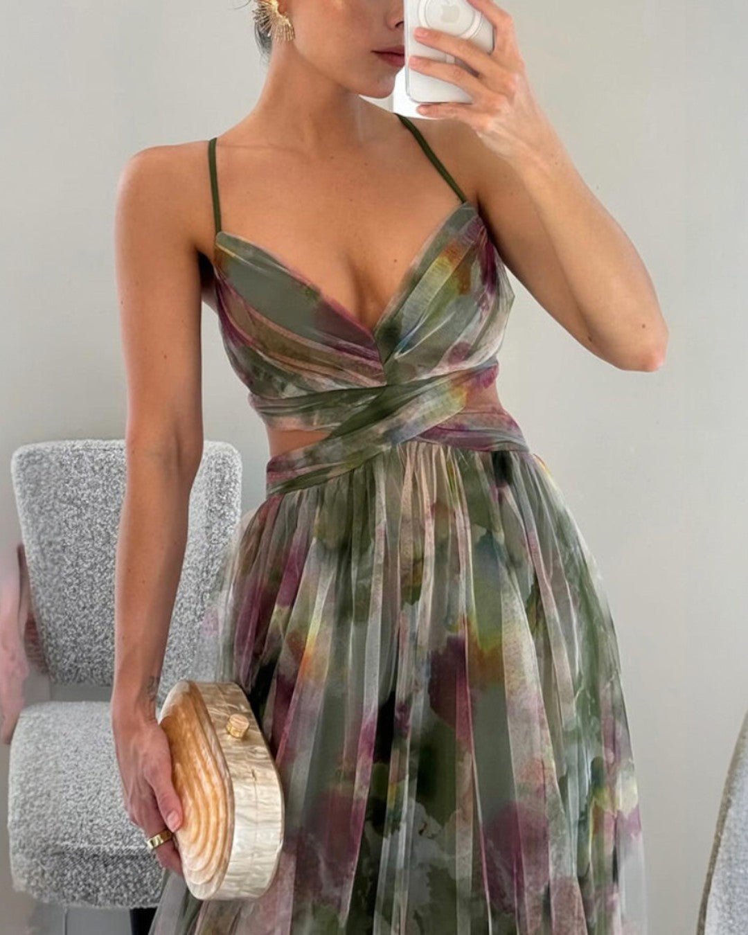 Robe longue à bretelles pour femmes - Emilia Lane