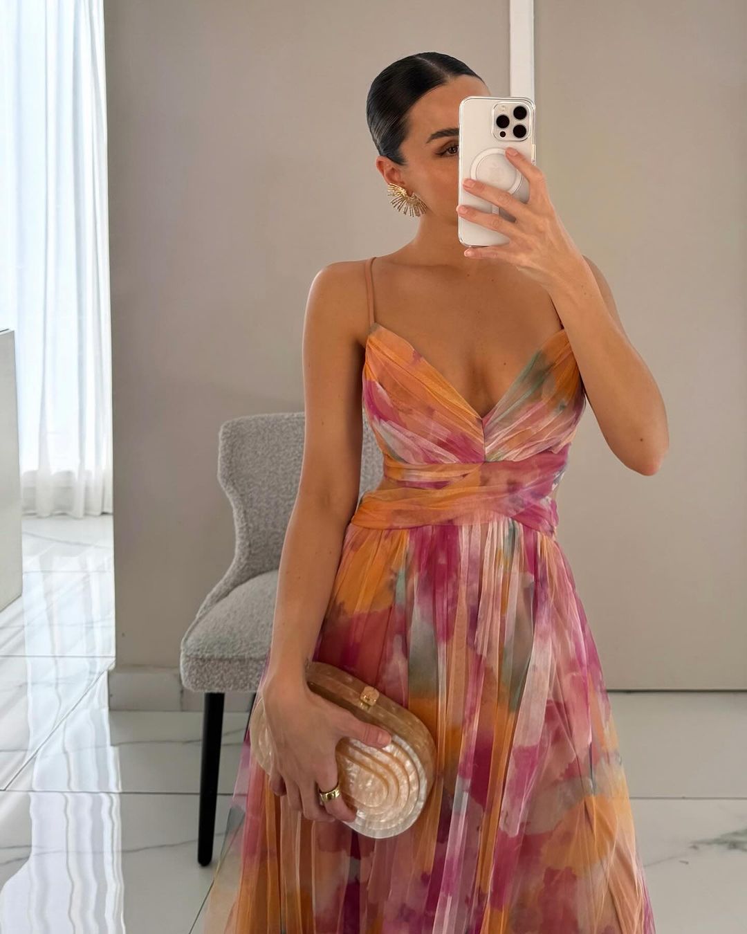Robe longue à bretelles pour femmes - Emilia Lane