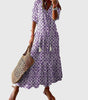 Robe Longue à Col V pour Femmes - Emilia Lane