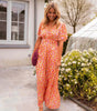 Robe Longue à Imprimé Fleuri et Taille Marquée pour Femme | Idéale pour l'Été - Emilia Lane