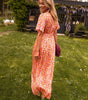 Robe Longue à Imprimé Fleuri et Taille Marquée pour Femme | Idéale pour l'Été - Emilia Lane