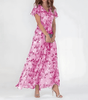 Robe Longue à Imprimé Floral en Chiffon pour Femmes - Emilia Lane