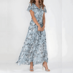Robe Longue à Imprimé Floral en Chiffon pour Femmes - Emilia Lane