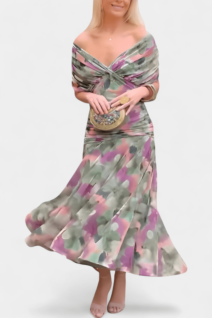 Robe Longue à Imprimé Floral pour Femme - Emilia Lane