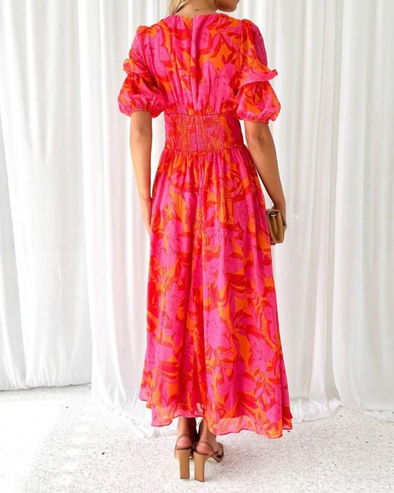 Robe Longue à Imprimé Floral pour Femmes - Emilia Lane