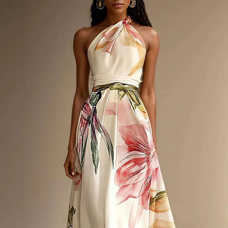 Robe Longue À Imprimé Floral pour Femmes - Emilia Lane