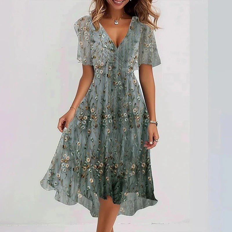 Robe longue à imprimé floral pour Femmes - Emilia Lane