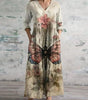 Robe longue à imprimé rétro pour femmes - Emilia Lane