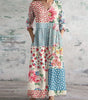 Robe longue à imprimé rétro pour femmes - Emilia Lane
