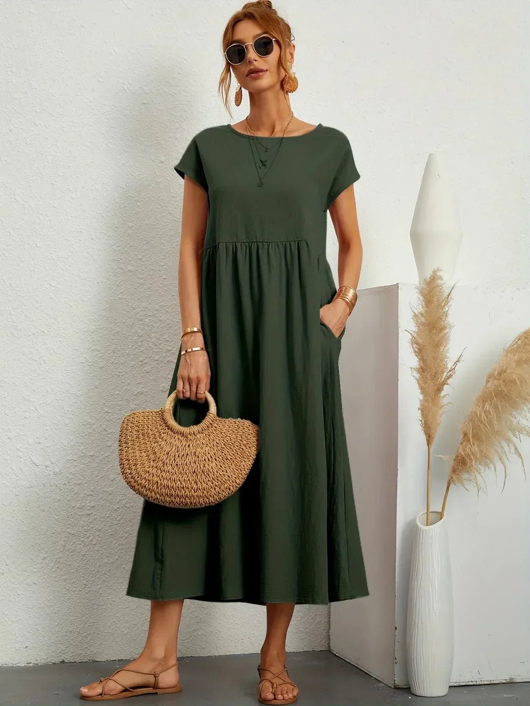Robe Longue en Coton pour Femmes - Emilia Lane