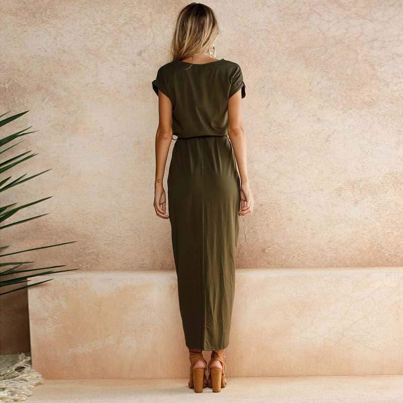 Robe longue fendue pour femmes - Emilia Lane