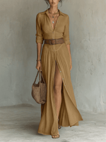 Robe Longue plissée pour Femmes - Emilia Lane