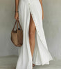 Robe Longue en Lin avec Col à Revers pour Femme | Idéale pour le Printemps