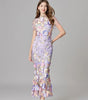 Robe Longue sans Manches à Appliqué Floral pour Femme | Idéale pour les Sorties - Emilia Lane
