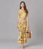 Robe Longue sans Manches à Appliqué Floral pour Femme | Idéale pour les Sorties - Emilia Lane