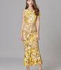 Robe Longue sans Manches à Appliqué Floral pour Femme | Idéale pour les Sorties - Emilia Lane