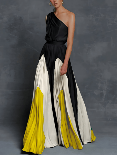 Robe Maxi Asymétrique pour Femmes - Emilia Lane