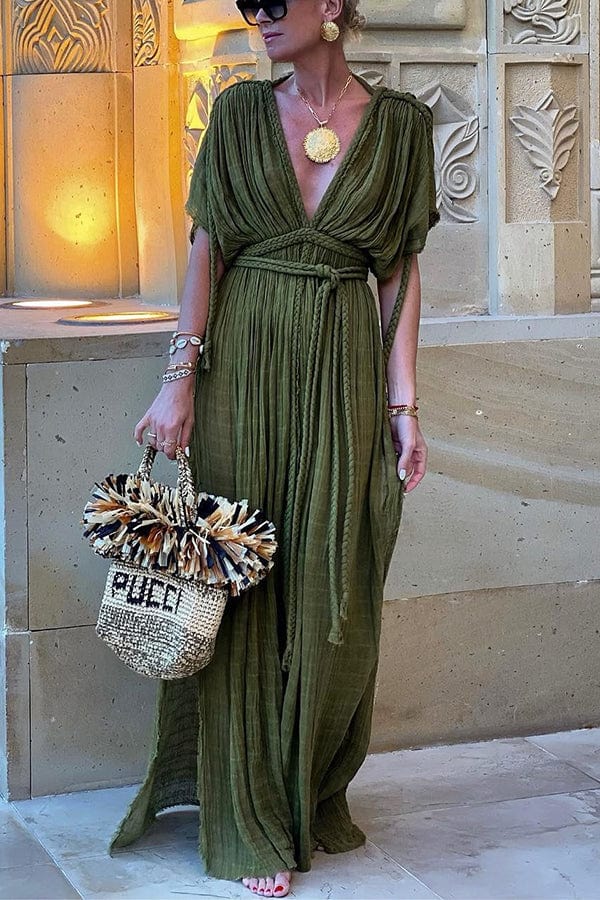 Robe Maxi en Lin pour Femmes - Emilia Lane