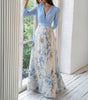 Robe Maxi Imprimée à Manches Longues pour Femmes - Emilia Lane