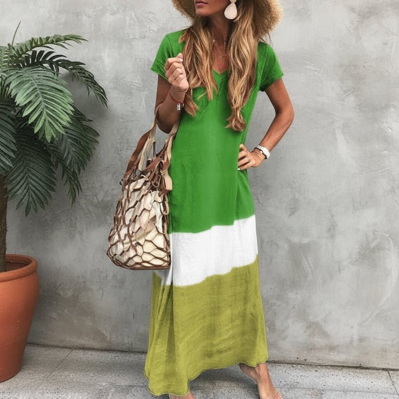 Robe maxi multicolore décontractée pour femmes - Emilia Lane