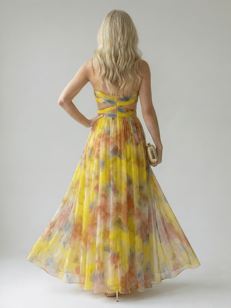 Robe Maxi Sans Manches à Imprimé pour Femme - Emilia Lane