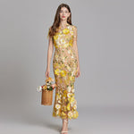 Robe Mermaid à Appliques Florales pour Femme | Idéale pour les Sorties - Emilia Lane