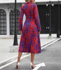 Robe mi - longue coupe évasée pour femmes - Emilia Lane