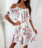 Robe Mi - Longue en Chiffon Imprimée pour Femmes - Emilia Lane