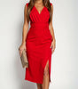 Robe mi - longue sans manches pour Femme - Emilia Lane