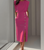 Robe Midi à Encolure Ronde pour Femmes - Emilia Lane