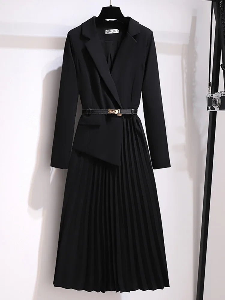 Robe Midi A - Line Plissée pour Femmes - Emilia Lane
