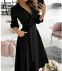 Robe Midi Élégante à Manches Longues pour Femme | Idéale pour les Occasions Spéciales - Emilia Lane
