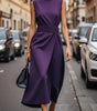 Robe Midi Élégante Sans Manches pour Femmes - Emilia Lane