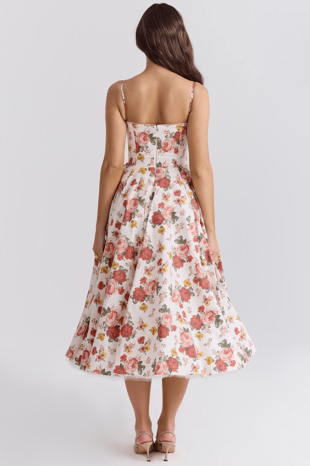 Robe Midi en Satin pour Femmes - Emilia Lane