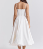 Robe Midi en Satin pour Femmes - Emilia Lane
