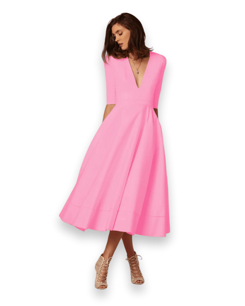 Robe Midi en Tissu Confortable pour Femmes - Emilia Lane