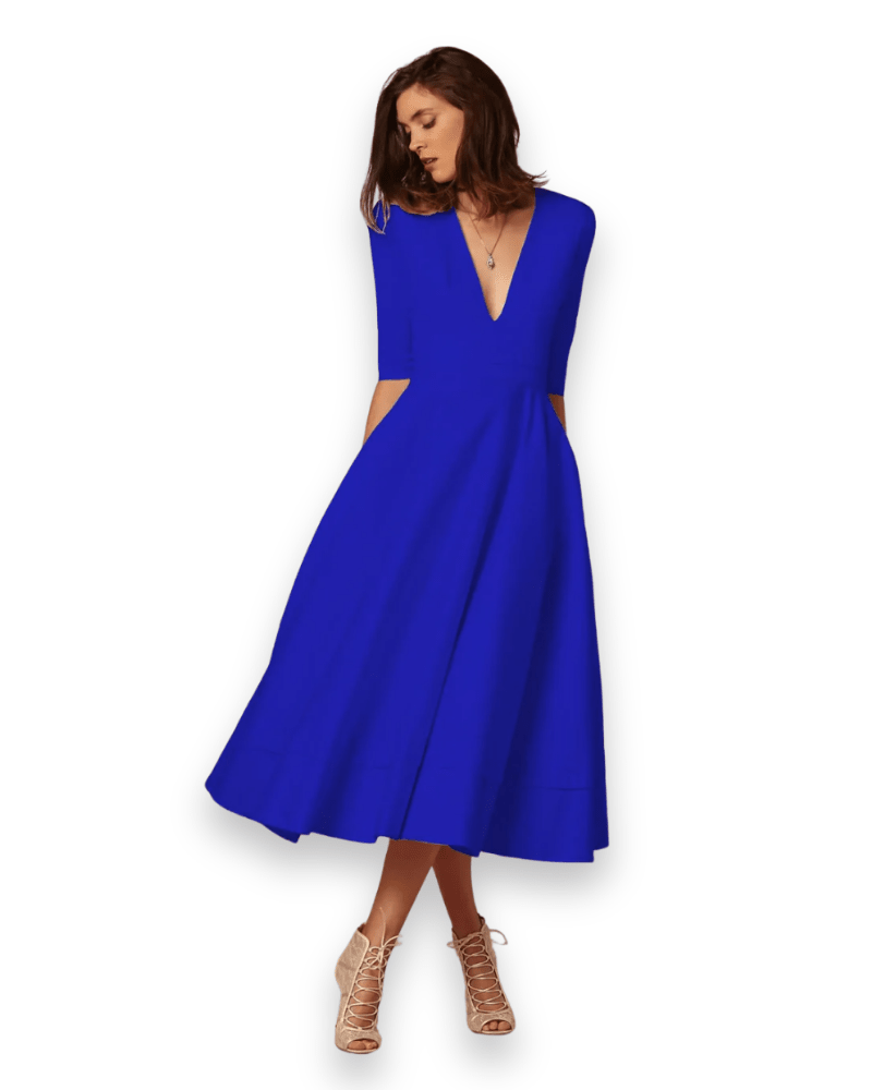 Robe Midi en Tissu Confortable pour Femmes - Emilia Lane
