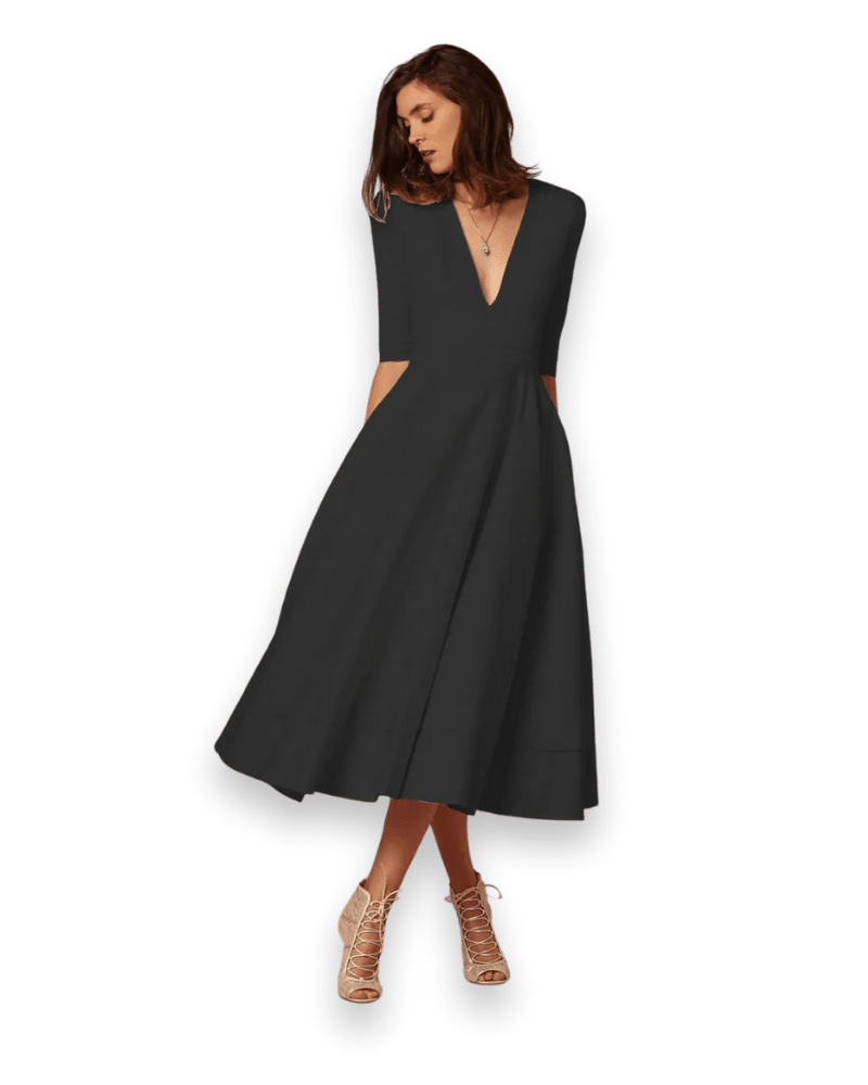 Robe Midi en Tissu Confortable pour Femmes - Emilia Lane