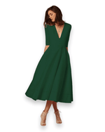 Robe Midi en Tissu Confortable pour Femmes - Emilia Lane