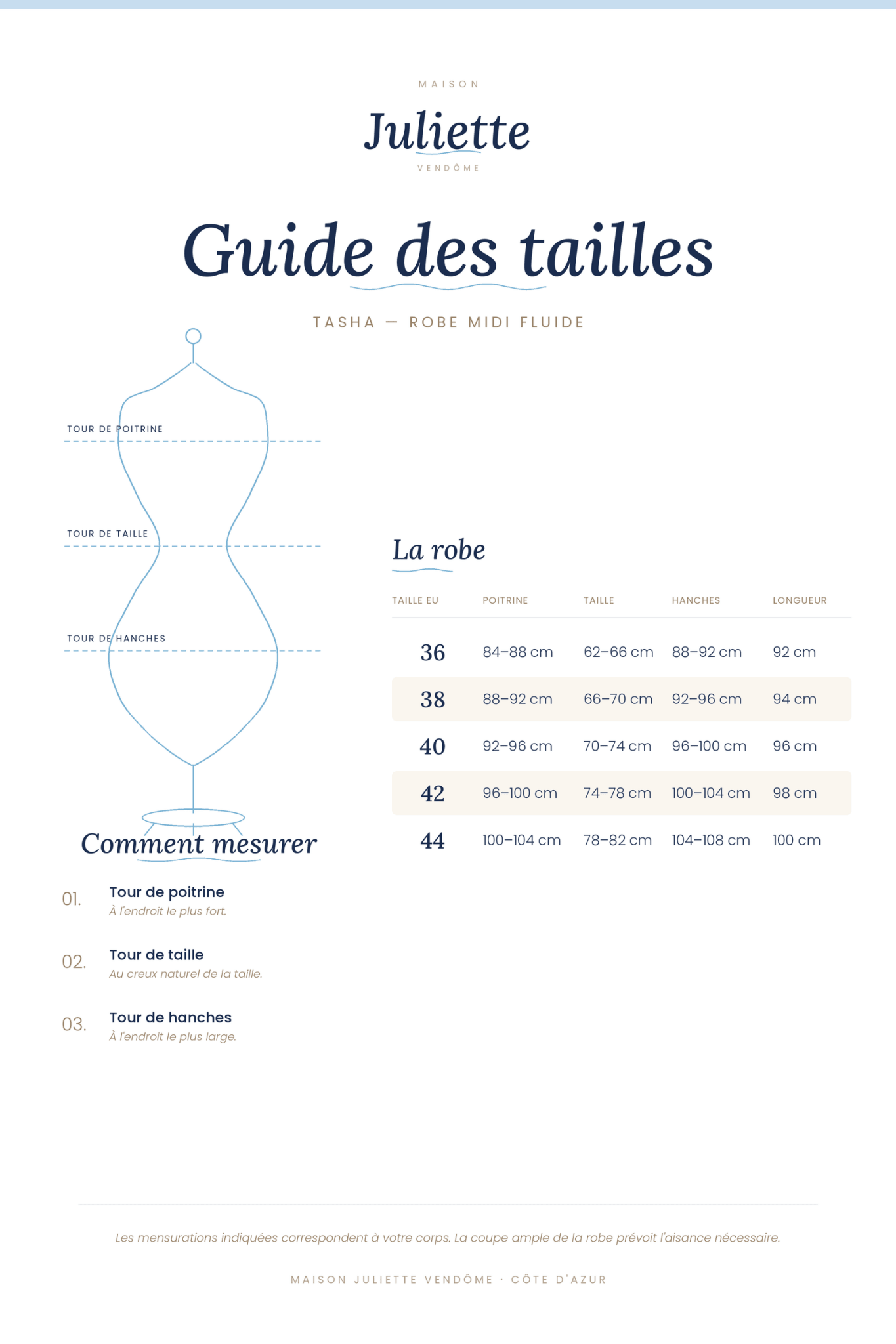 Robe Midi Fluide à Encolure Ronde pour Femme - Emilia Lane