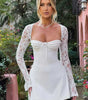 Robe Moulante à Manches en Dentelle pour Femme - Emilia Lane